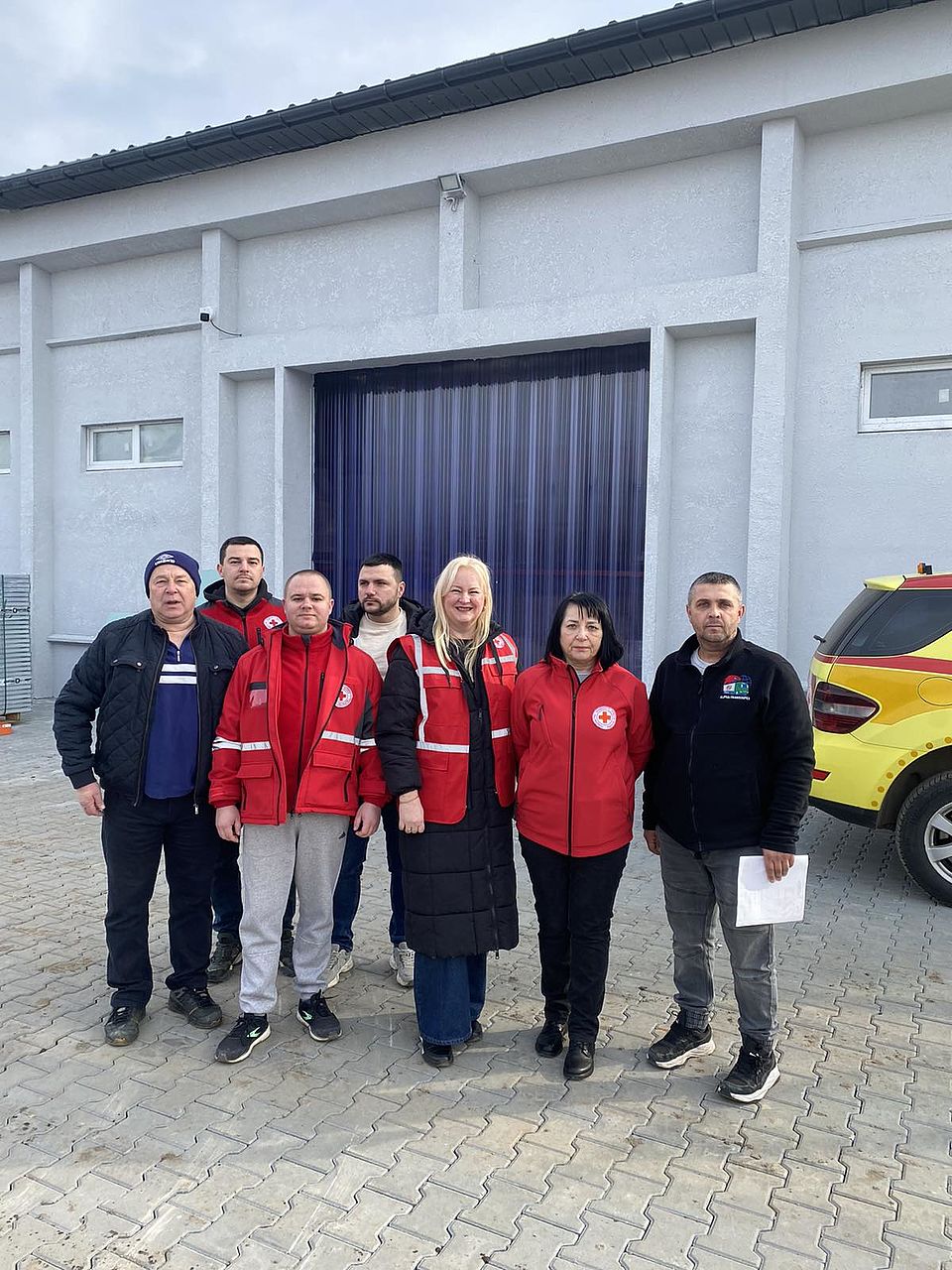 DRK Frankfurt Hilfstransport kommt in Ukraine an